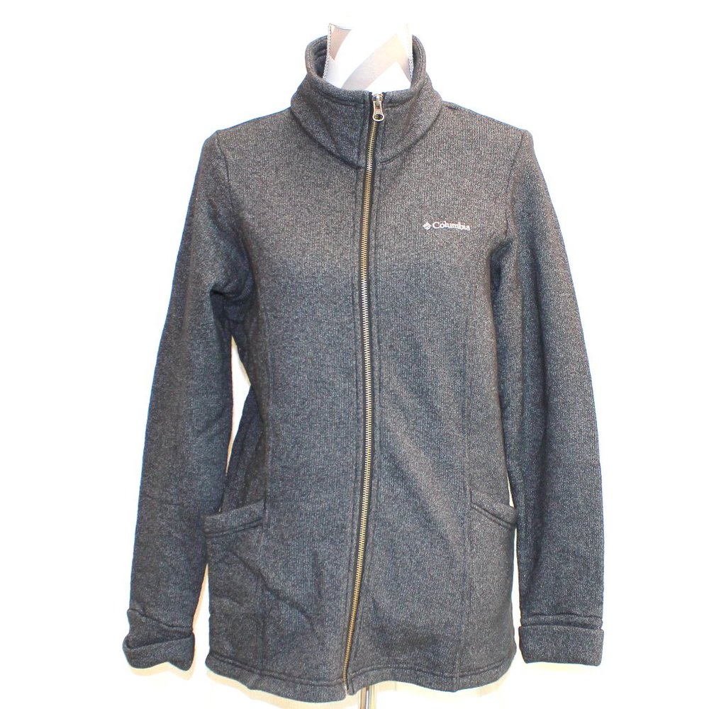 Women's Gray Columbia Full Zip Softshell Jacket Women's Size Medium EUC